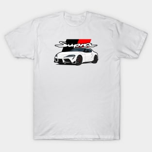 Car Supra 5th Generation GR A90 white T-Shirt